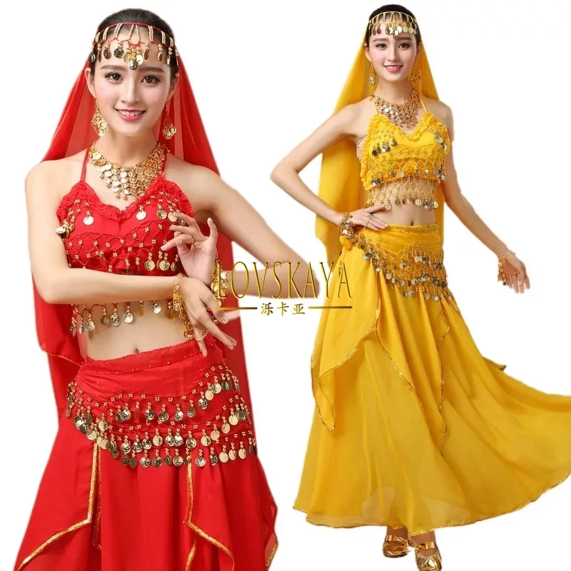 Egypte Buikdans Kostuum Sari Indian Kleding Vrouwen Bollywood Indiase Buikdansen Jurk