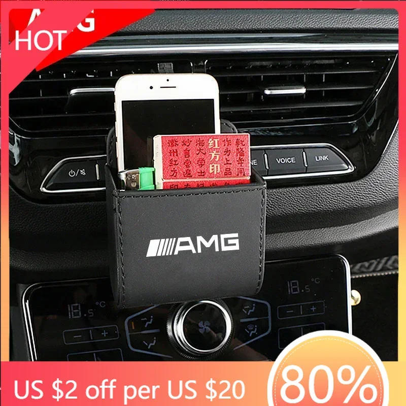 

Car Sticker 1pcs Multi-Purpose Car Storage Box Car Trash Can Organizer Garbage Bag For Mercedes benz A B R G Class GLK GLA C200