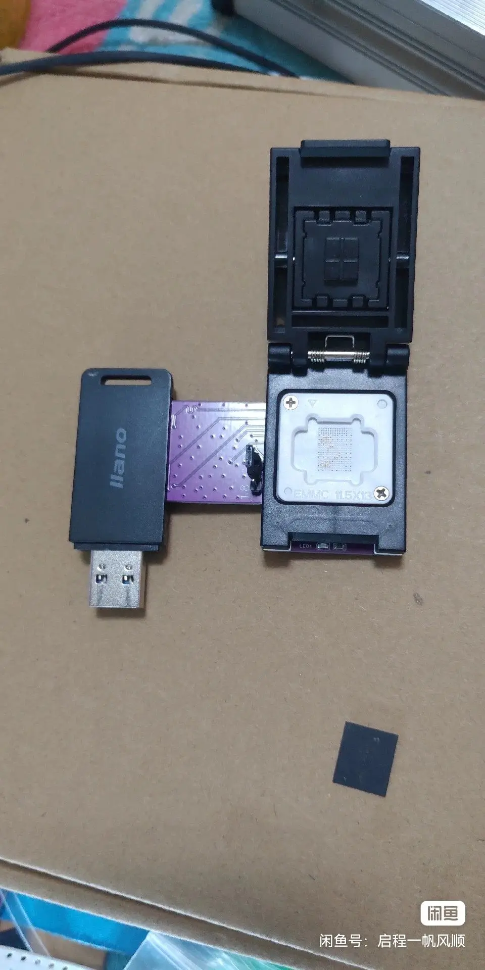 EMMC Adapter, BGA153/BGA221 to SD Card, Supporting 3.3V and 1.8V Conversion