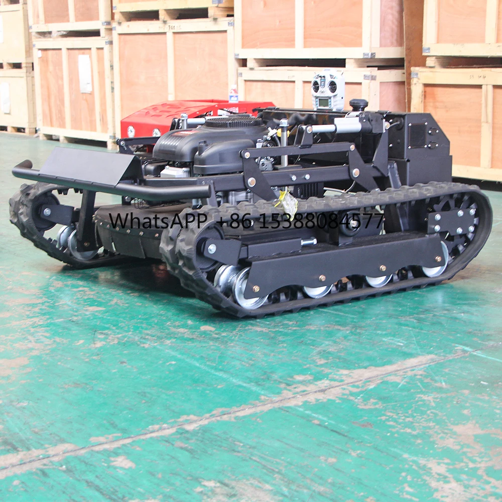 

All Terrain Remote Control Lawn Mower With Durable Wheels and Energy Efficient Brushless Motor for Cutting Grass Use