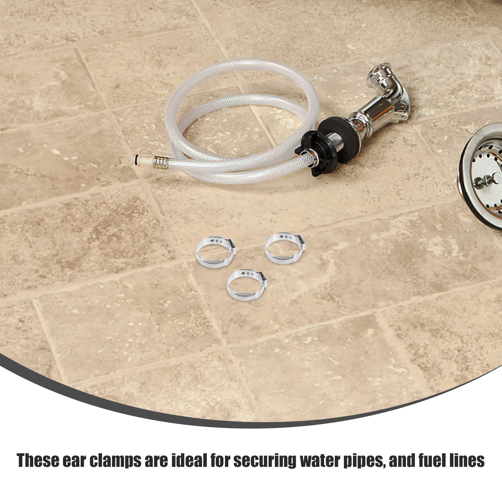 

60 шт., зажимы с одним ухом, нержавеющая сталь 304, обжимные кольца для труб Pex, крепежное оборудование, защита от ржавчины, долговечность