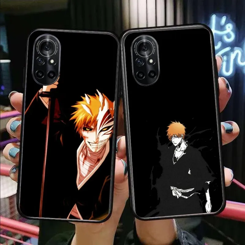 BLEACH Phone Case For Honor 70 50 20 7S X9 X8 X7 Magic 4 3 Pro Soft Black Phone Cover