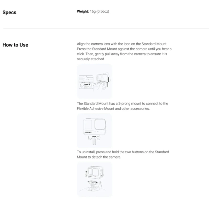 لـ Insta360 Ace Pro/ Ace ملحقات التثبيت القياسية لـ Insta 360 Ace Pro/Ace محول مغناطيسي-POS