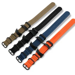 Correa de nailon de alta calidad de 22mm para Suunto D4I D4I novo, correa de buceo, pulsera de reloj negra, azul y naranja