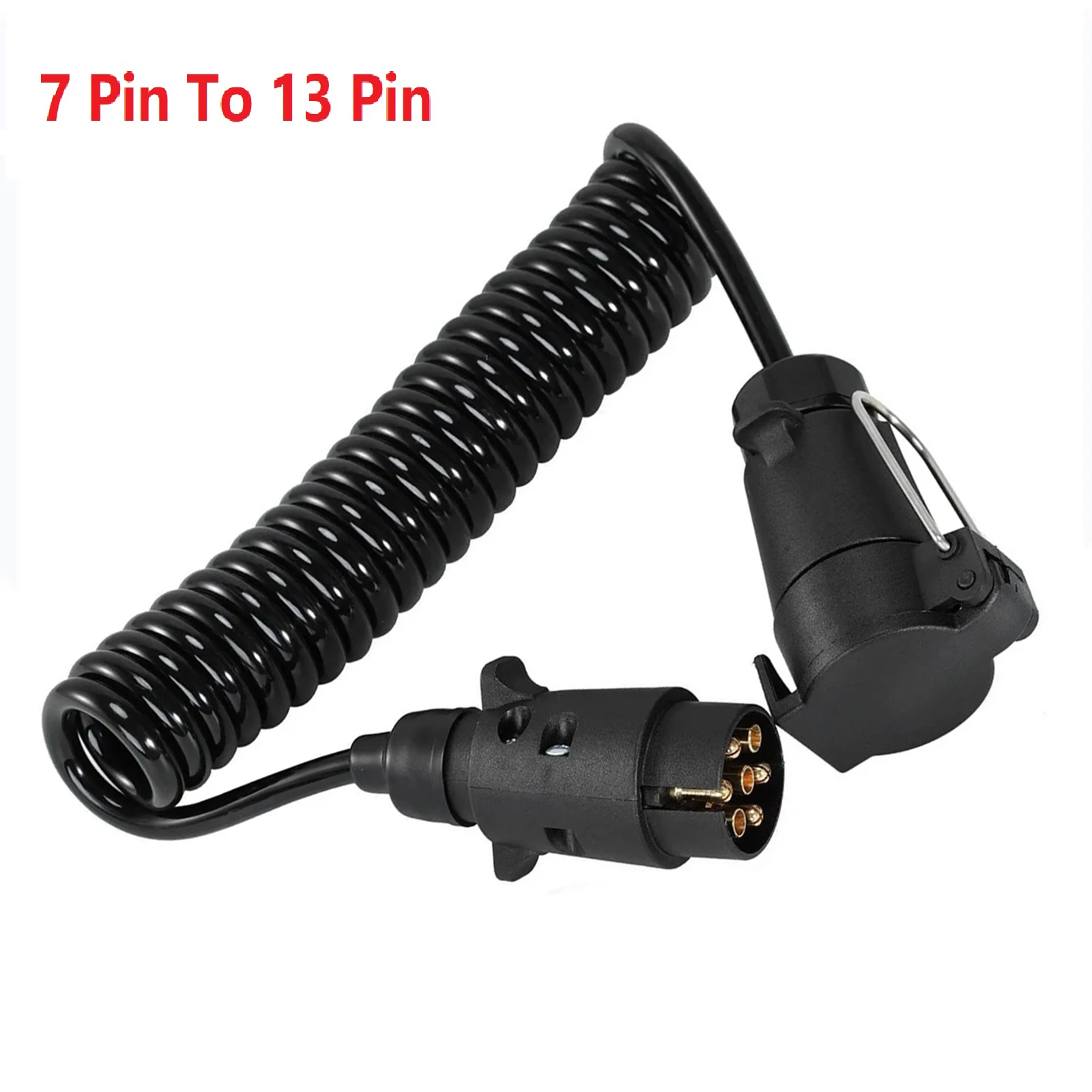 7 Pin To 13 Pin Trailer Connector Electric Adapter Plug 2M Truck Extension Cable 12V Waterproof RV Plug Socket Adapter Caravan