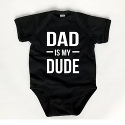Pelele para bebé recién nacido de 0 a 6 meses, mono con letras de papá, Color negro, Mono para niña, traje de escalada, ropa para niño pequeño A674