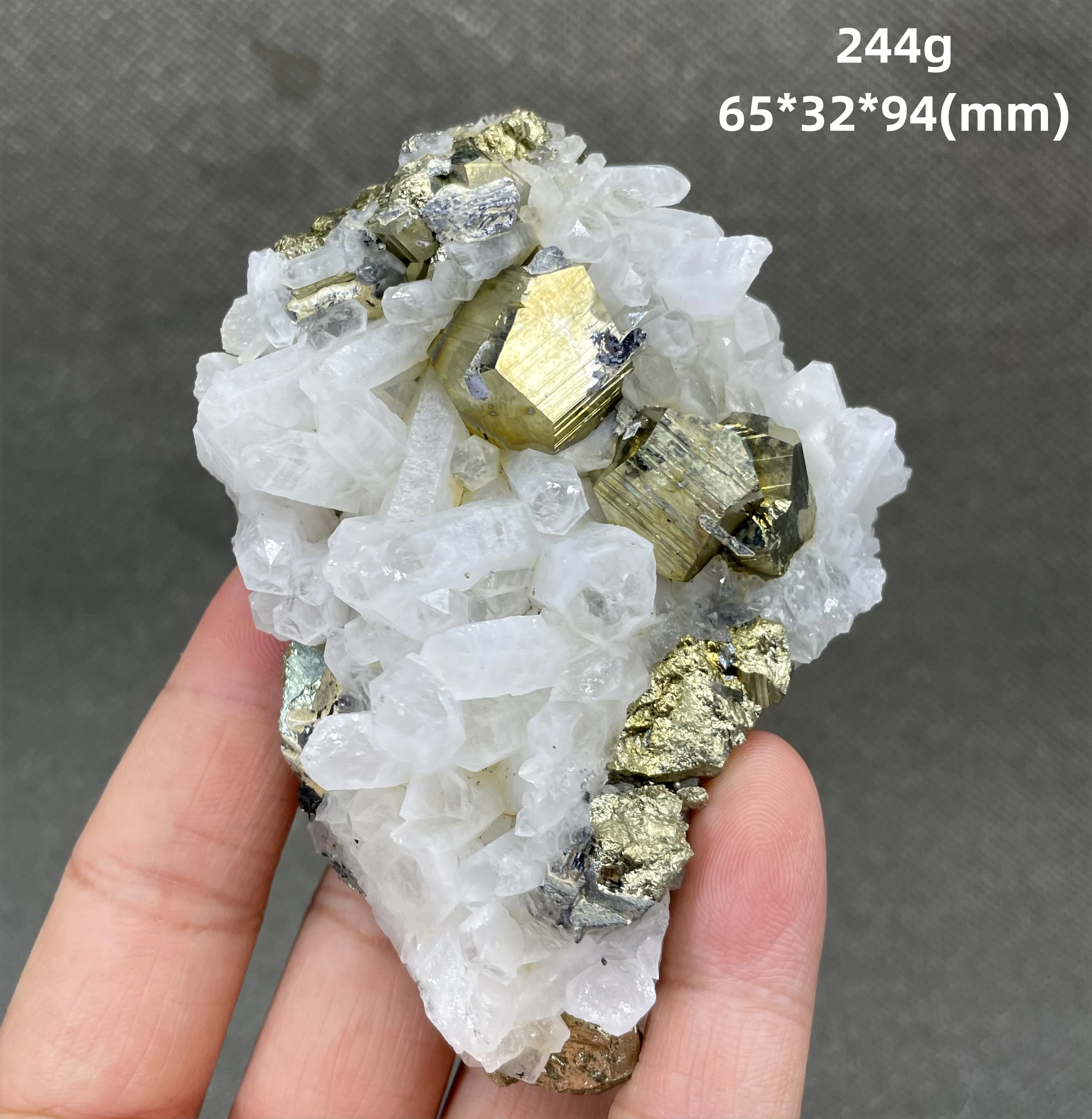 

BEST! 100% Natural Myanmar Chalcopyrite and crystal Symbiotic mineral specimen Stones and crystals Healing crystal