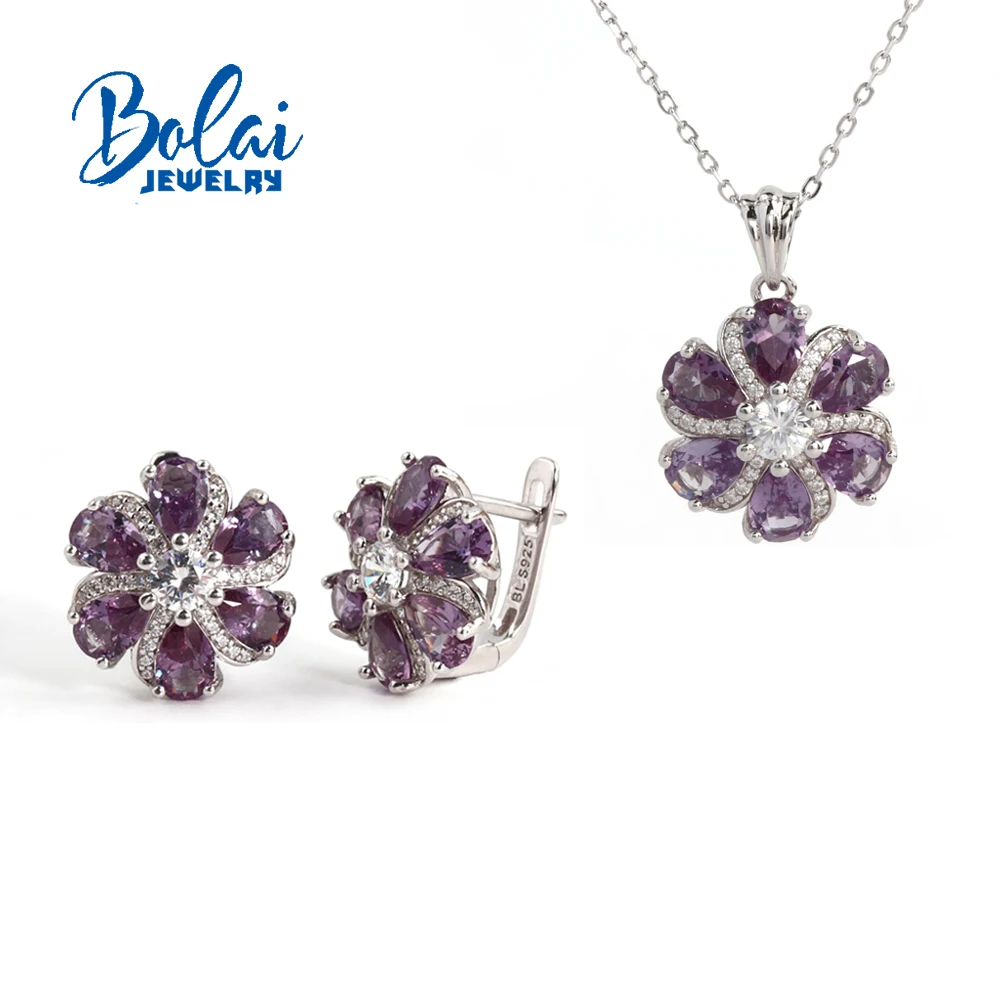 

Красивое серебро 925 пробы, созданное изменение цвета, Александр, нано, драгоценный камень, кулон, ожерелье, серьги, ювелирные изделия, подарок