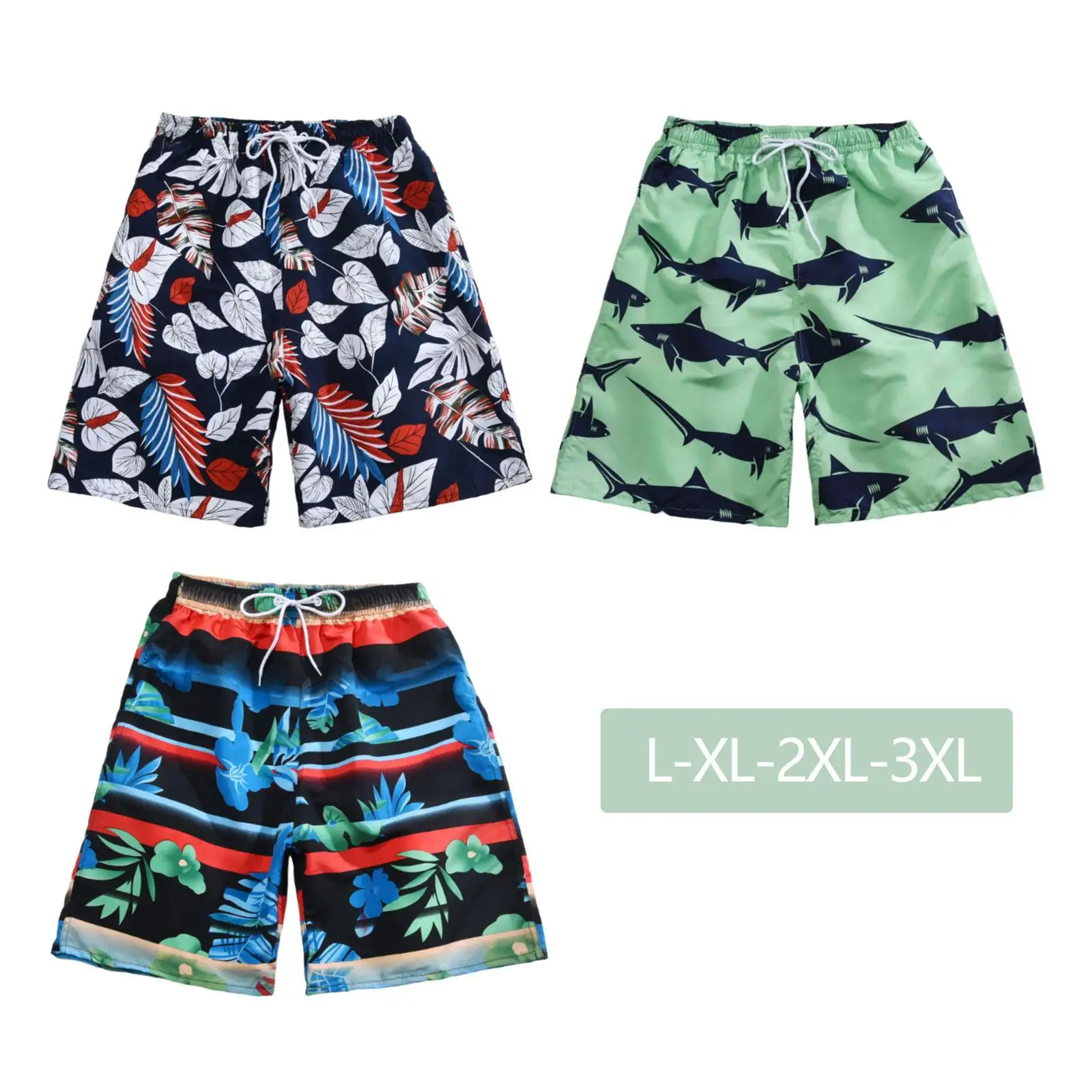 

Пляжные шорты, мужские мешковатые летние шорты с принтом для покупок, отдыха, спорта