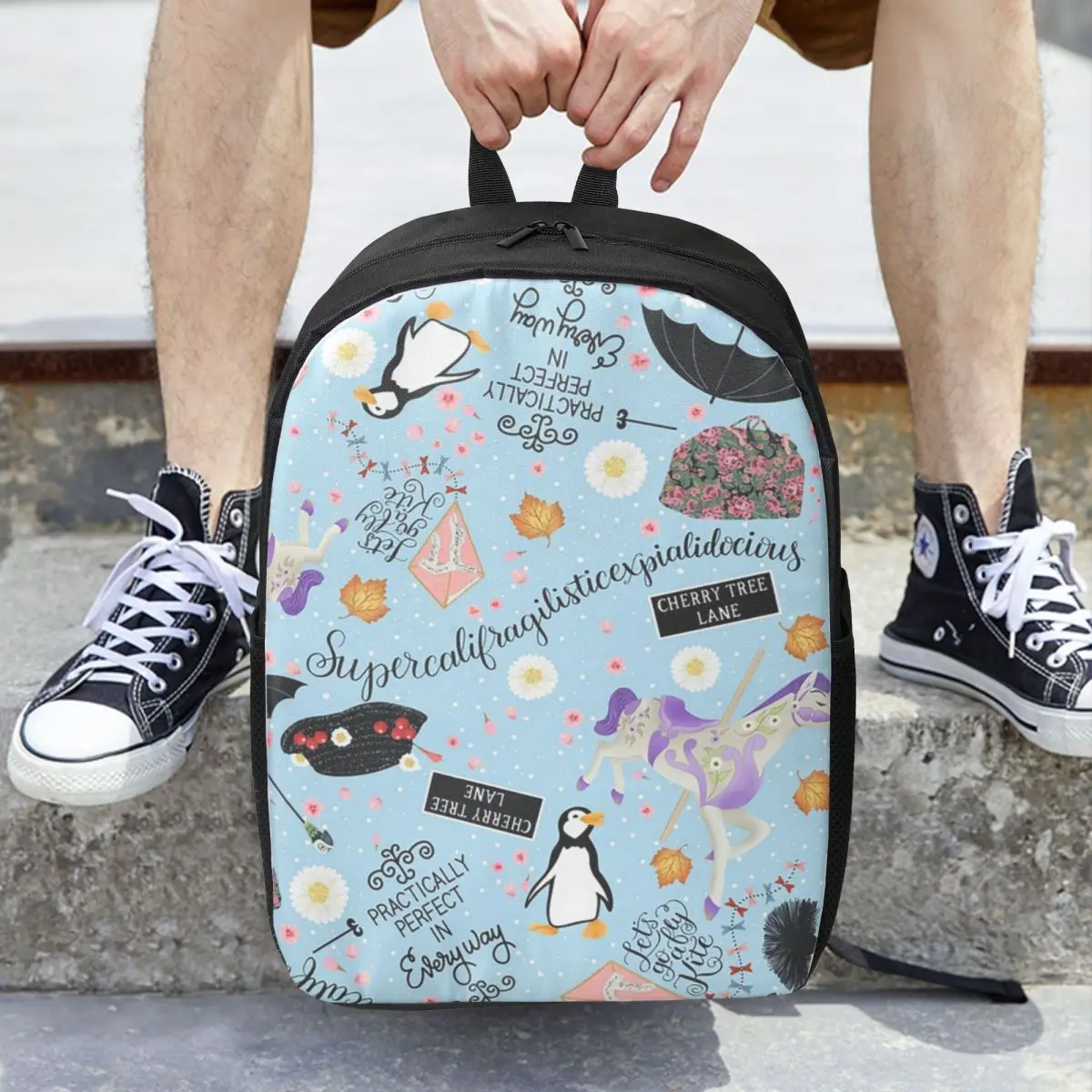 حقائب ظهر ماري بوبينز المثالية على مستوى العالم للنساء للأولاد والبنات حقيبة كتب للأطفال حقائب مدرسية قابلة للحمل حقيبة كتف