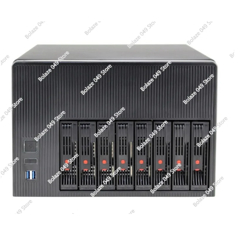 

8-Disk NAS chassis USB3.0 storage server Micro ATX main board 1U power supply Empty chassis