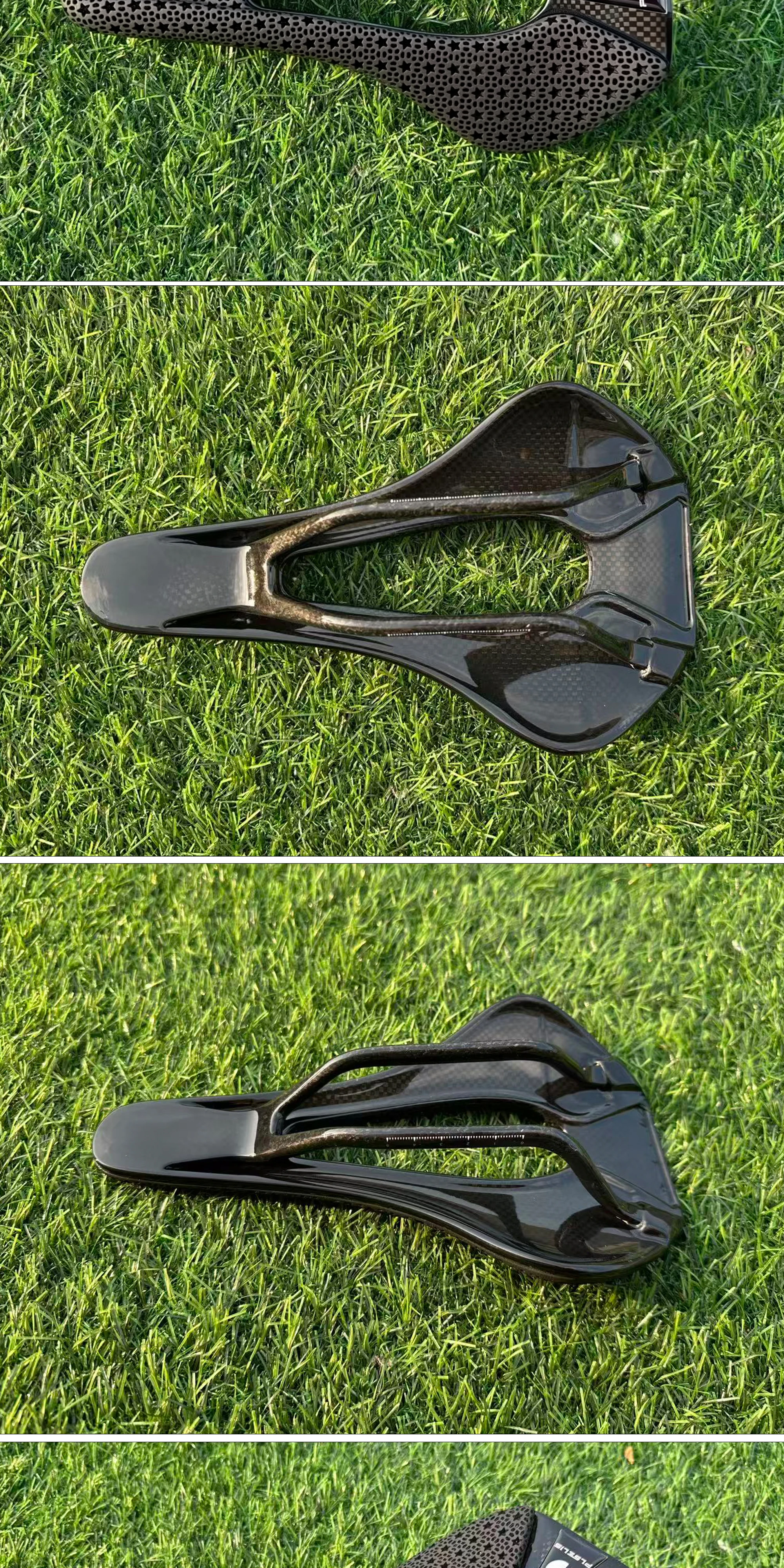 Plselis Leichter Rennradsattel, hochfeste Kohlefaser, 3D-gedruckt, 165 g, Fahrradkissen, Reitzubehör – Detail 10