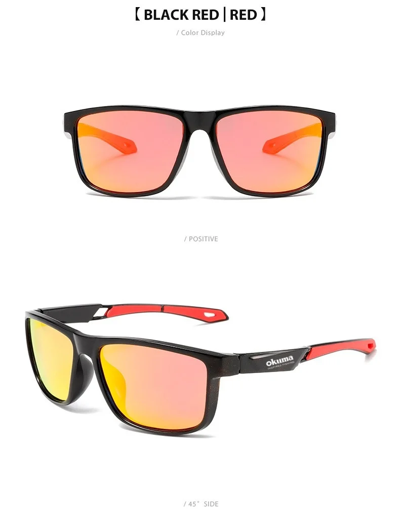 Okuma Fashion Polarisierte Brille UV400, UV-beständig, blendfrei, starkes Licht, geeignet zum Radfahren, Autofahren, Angeln usw – Detail 11