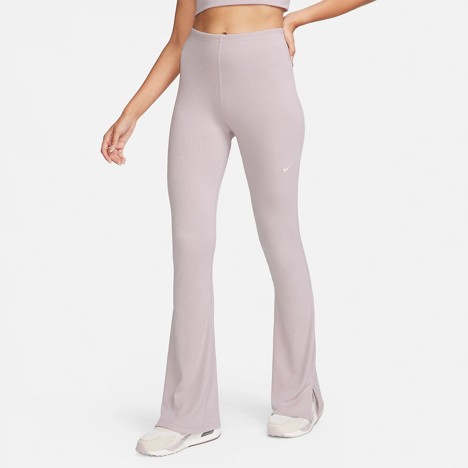 

Nike genuine 2024 New Women's Slim Ribbed Bell Bottoms FQ2114-019
