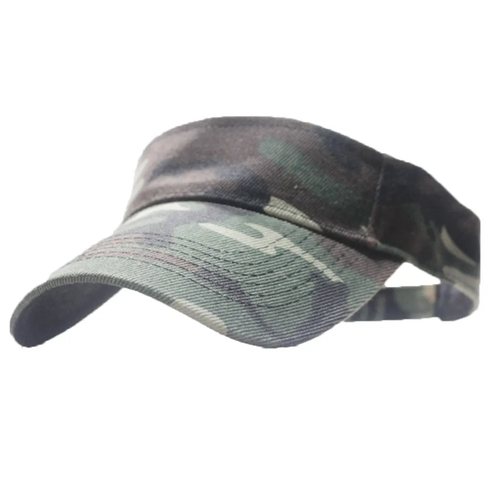 Camouflage Printed Empty Top Fashionable Small Brimmed Outdoor Activities Casual Summer Sun Shading Hat For Men And Women