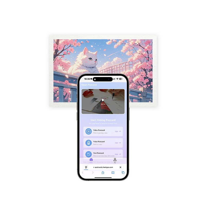 

NFC Enabled Postcards Interactive Video/Voice/Text Sharing Smart Greeting Card Personalized Gifts Brand Marketing Tools