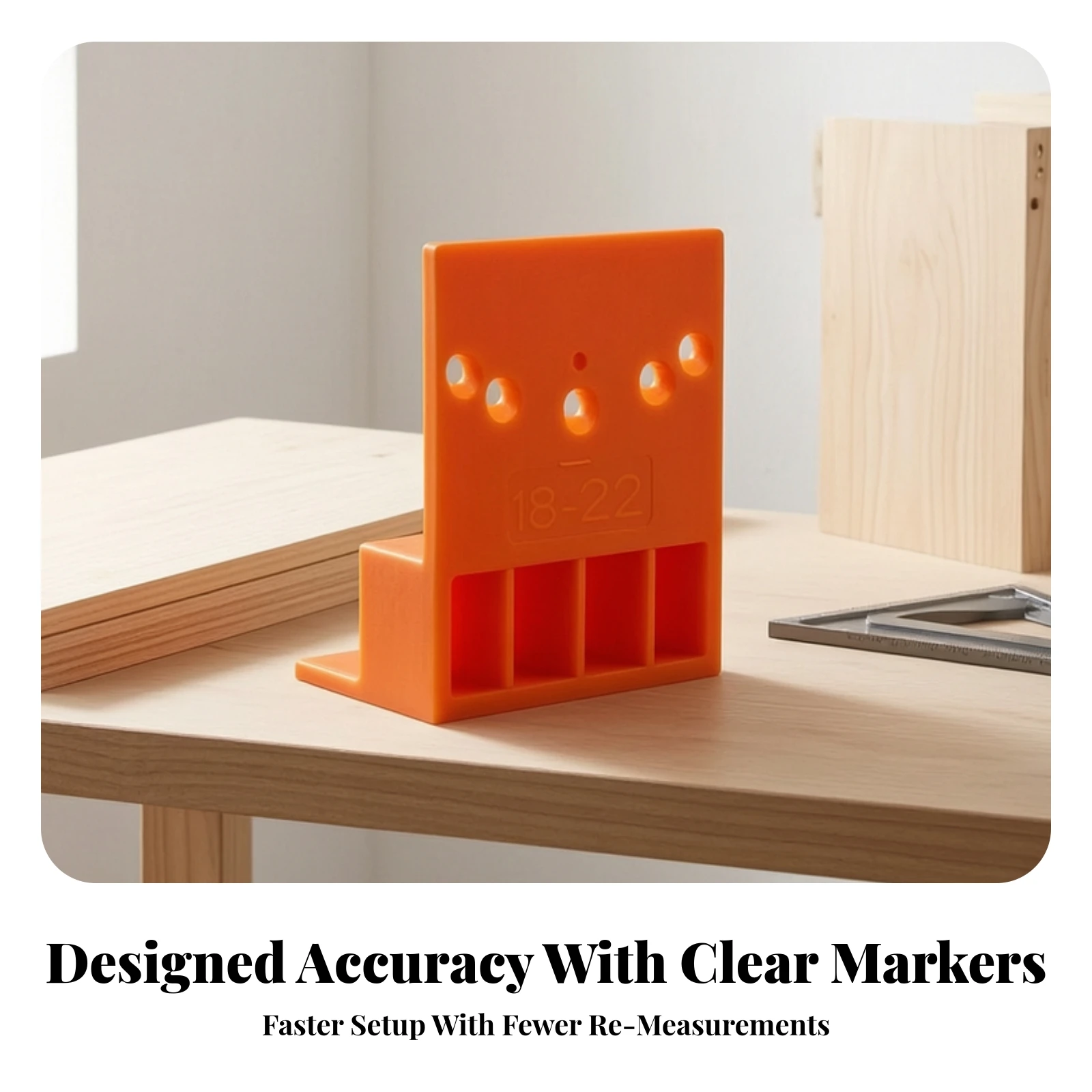 2 Pieces Wardrobe Positioning Tool Easy to Use Cabinet Door Positioning Tool Cabinet Installation Guide Stepped Reusable