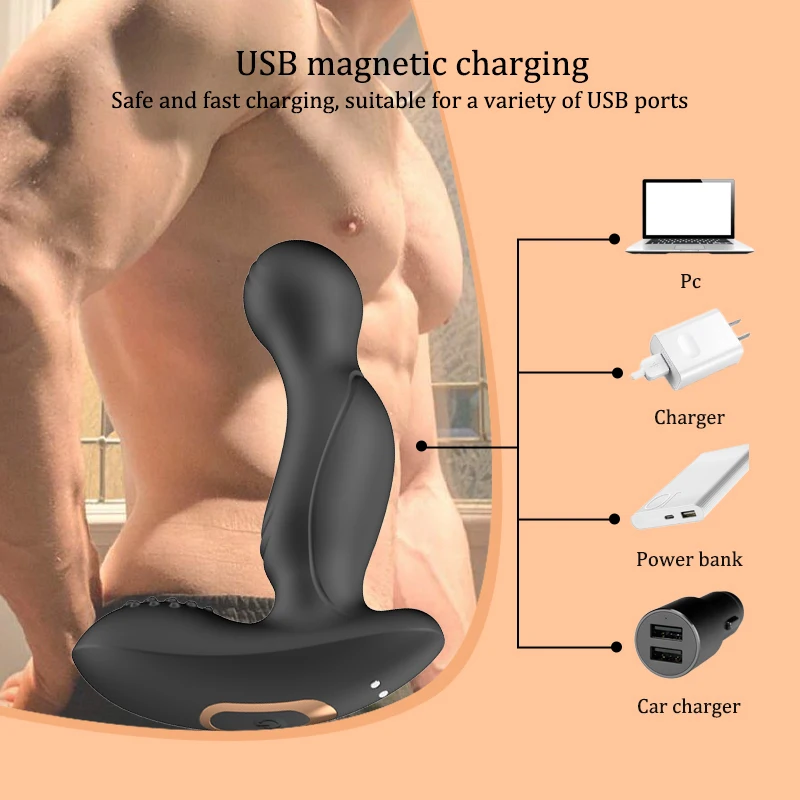 Anale Vibrator Butt Plug Mannelijke Prostaat Massager Dildo Afstandsbediening Anus Plug Stimulator Masturbator Seksspeeltjes Voor Volwassenen Homo