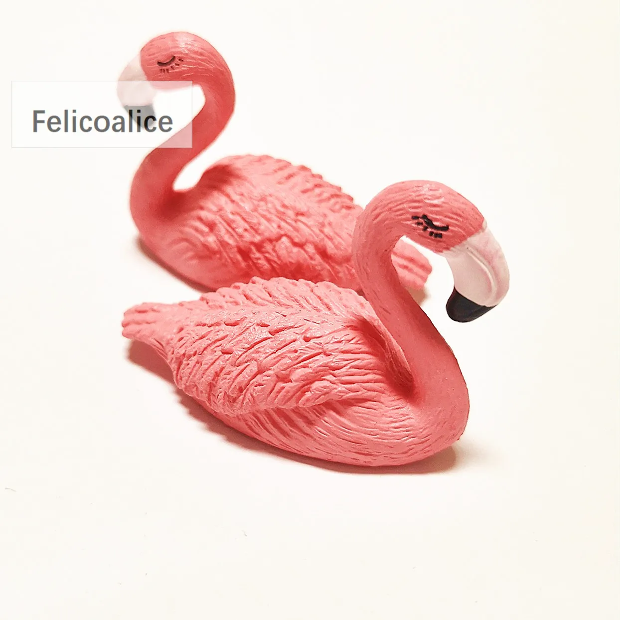 2pcs/Bag Garden Decoration Cute Swan Decor 3D Fake Flamingo Miniatur Decor PVC Souvenirs Plastic Crafts Fairy House Decoration