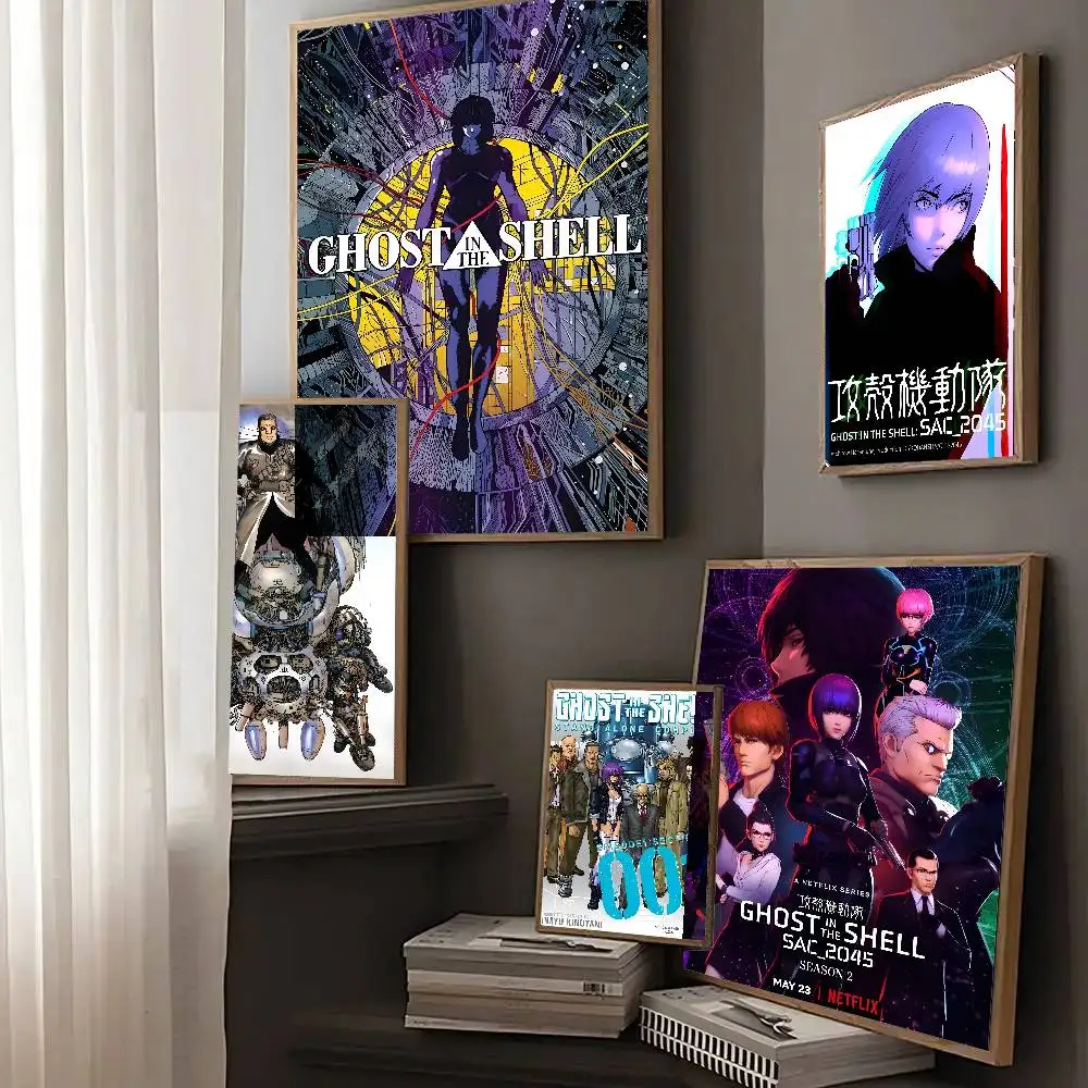Ghost In The Shell Manga Movie Poster And Prints Wall Art Pictures For Modern Bedroom Game Room Home Decor