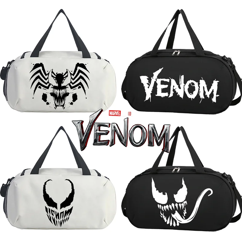 Venom Gym Sport Bag Fitness Handbag Canvas Women Cartoon Waterproof Travel Pouch Men Storage Bags Large Capacity Shoulderbags