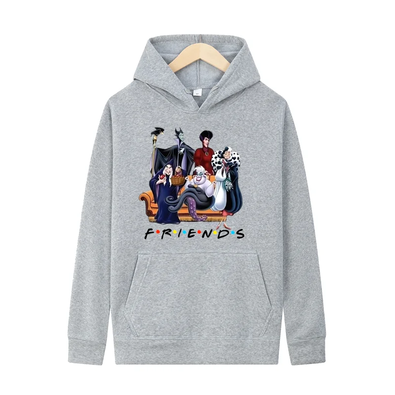 Halloween Friends Letter Printed Hoodie Men\'s Fashion Sportswear Wool Warm Couple Casual Harajuku Street Hooded Pullover