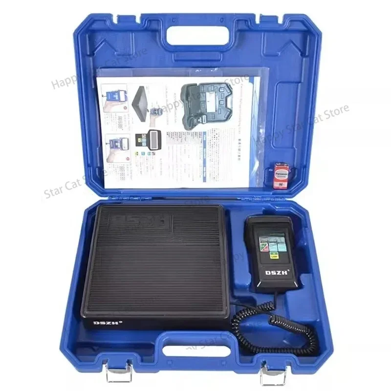 Digital A/C Refrigerant Charging Scale High-precision Portable Refrigerant Freon Filling Scale with Case Measuring Tool