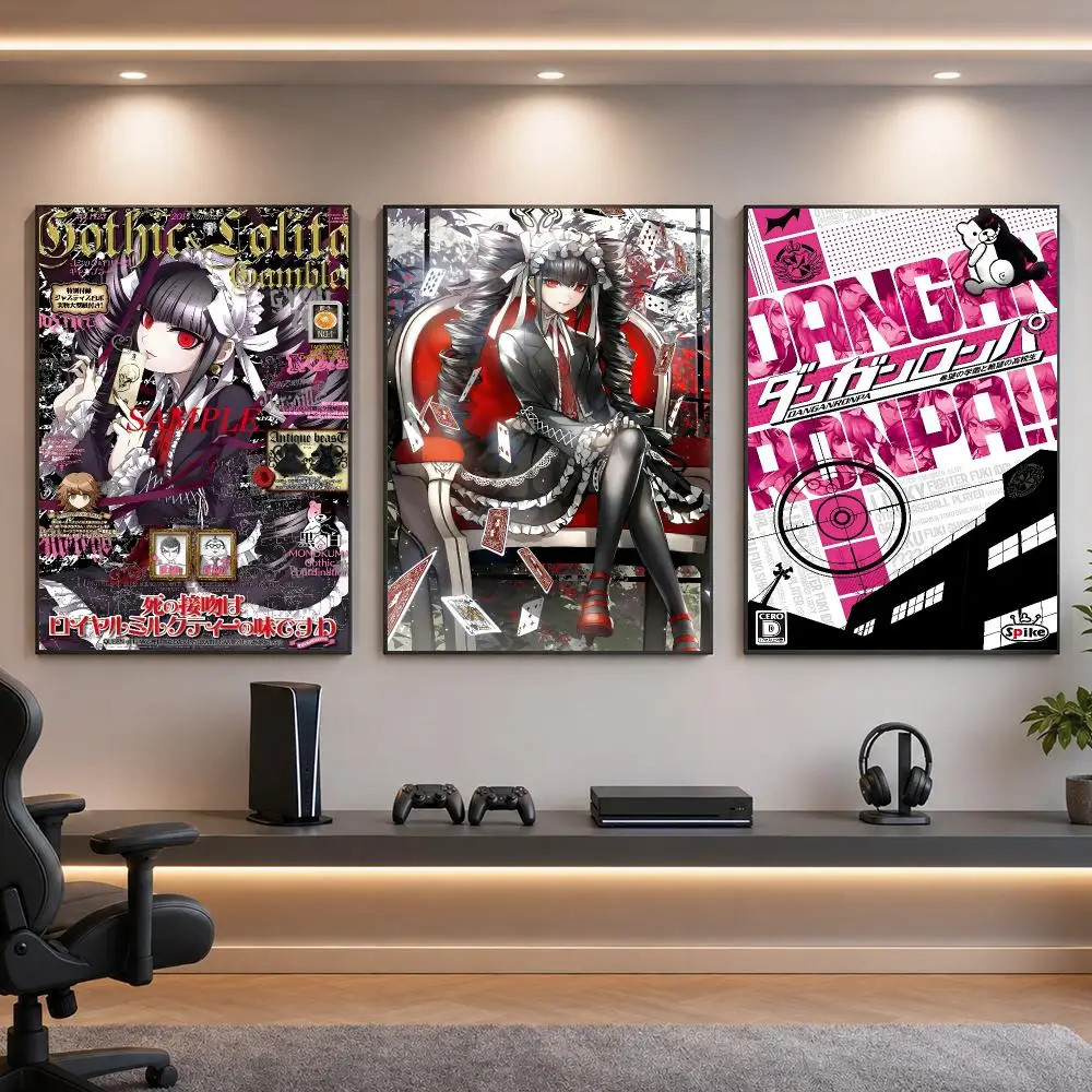 Character C-Celestia Ludenberg Poster HD Removable Wall Art Gift Bedroom Lounge Dorm Office Gaming Cafe Bars