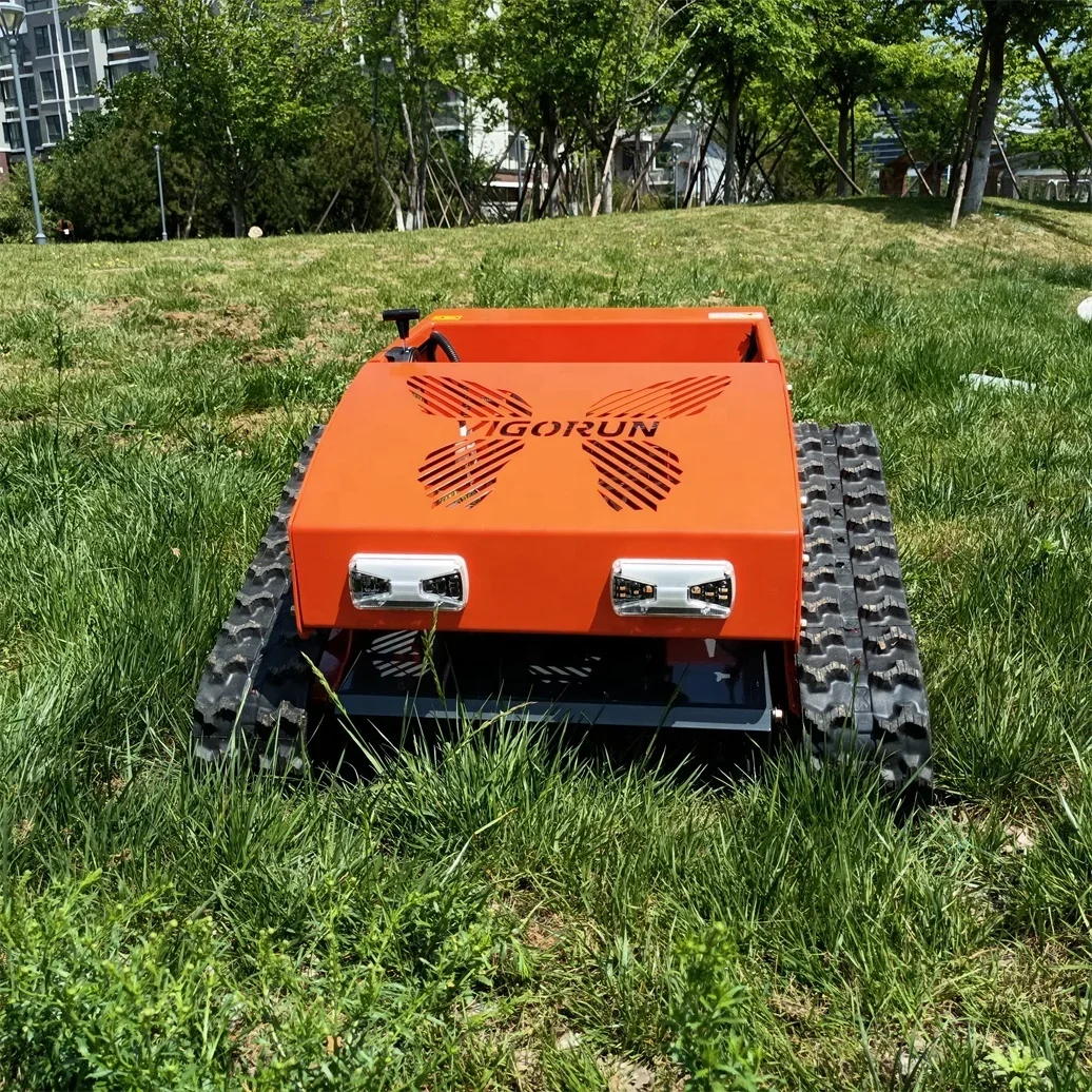 Agricultural Robotic Gasoline Self-Charging Battery Powered Wireless Radio Control Lawn Mower Robot