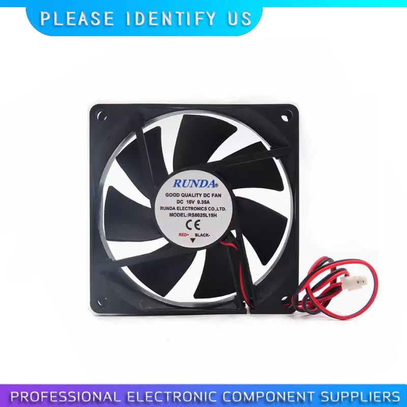 1pcs electric welding machine MMA RS8025L15H 15V 0.35A 8cm cooling fan
