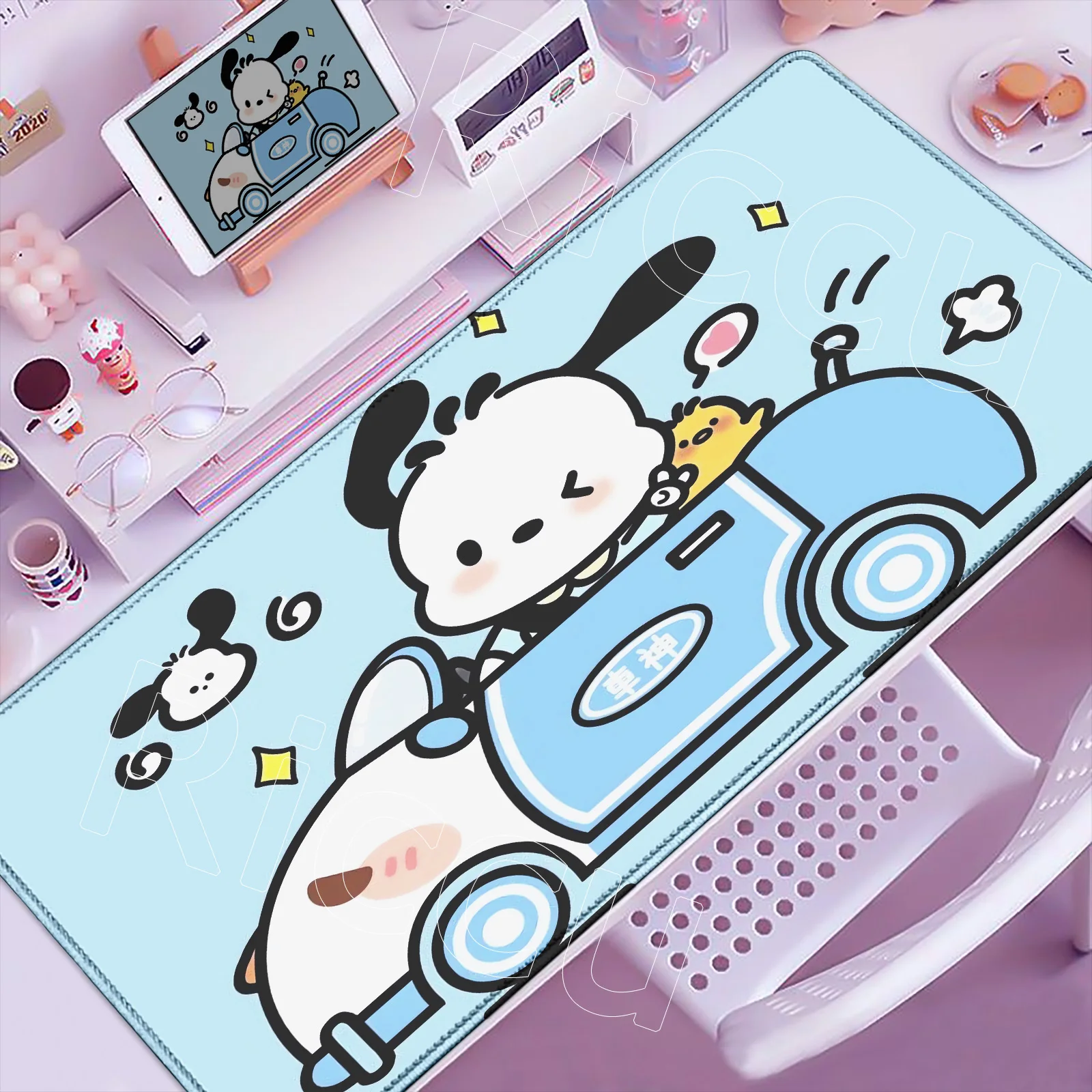 

Anime Kawaii Pochacco Sanrio Mousepad Pc Laptop Gaming Office Mousepad Computer Mat Cute on The Table Mousepads Cabinet Desk Mat