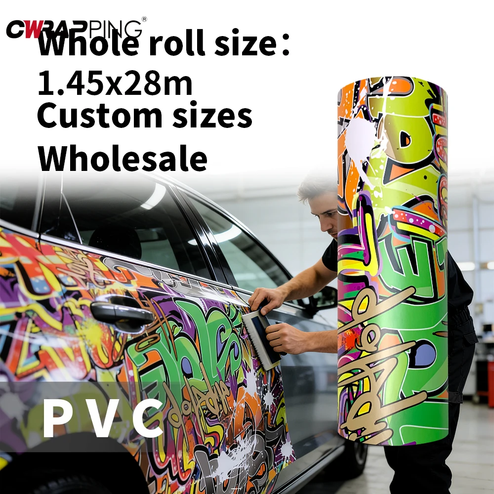 

Self-Adhesive Wrap Foil Car Decals and Graphics Waterproof Car Wrapping Sticker Bubble Free Air-release Vinyl for Motorcycle
