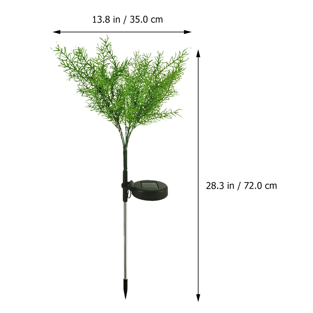 

2Pcs Solar Christmas Lights Outdoor Garden Scene Lamps Xmas Tree Lawn Ground Insert Solar Powered Plastic Stainless