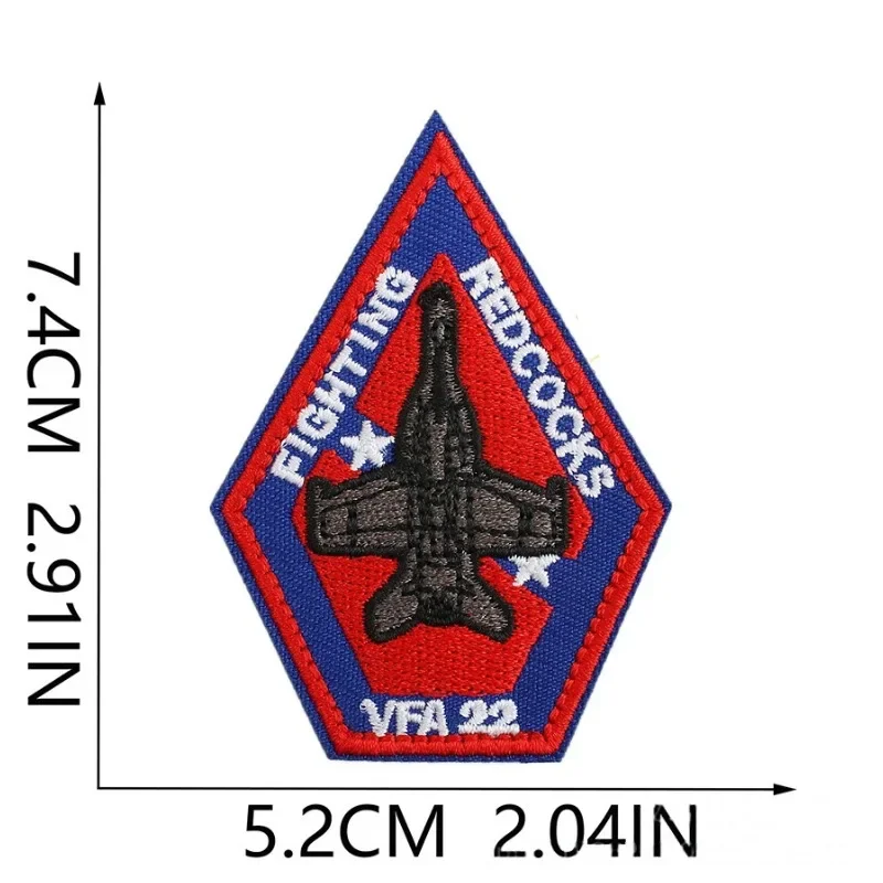 Top Gun Tomcat Embroidered Patch Hook and Loop Badge Jacket Sticker American Navy Air VF-1 Pilot Armband DIY Accessories