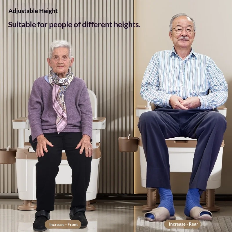 높이 조절 가능한 욕실 보조 의자 - alternate angle