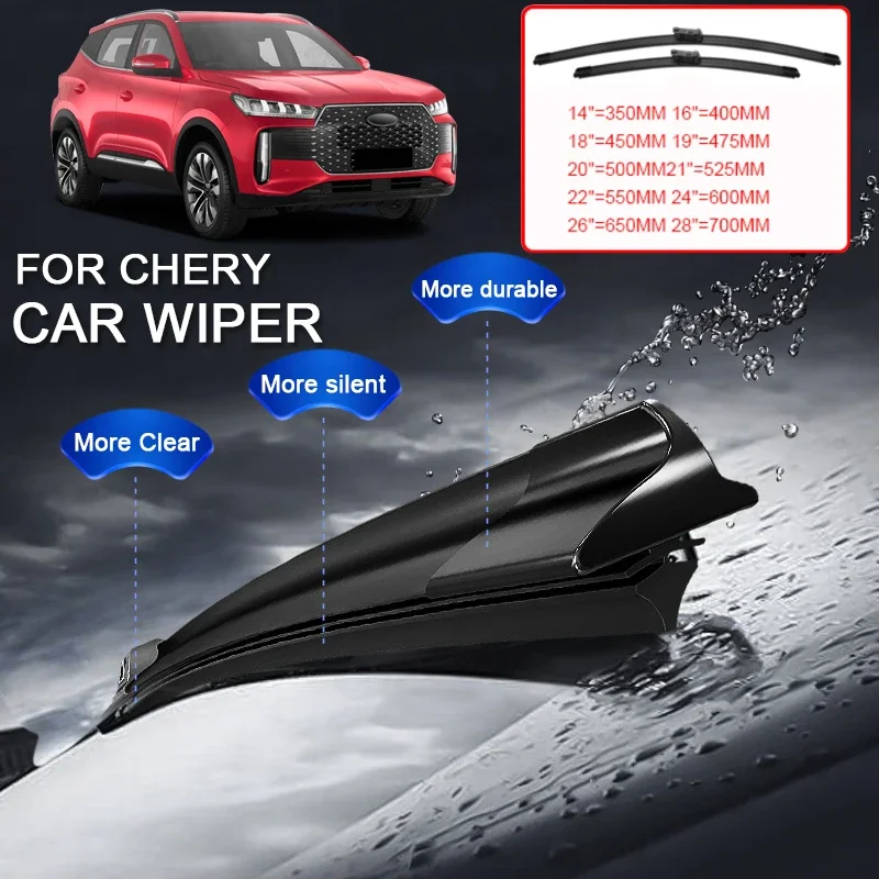 

2PCS Car Front Windshield Rubber Wiper Clean For CHERY OMODA 5 C5 E5 S5 O5 ARRIZO JAECOO J6 J7 J8 TIGGO 2 3X 4 5X 7 8 9 PRO MAX