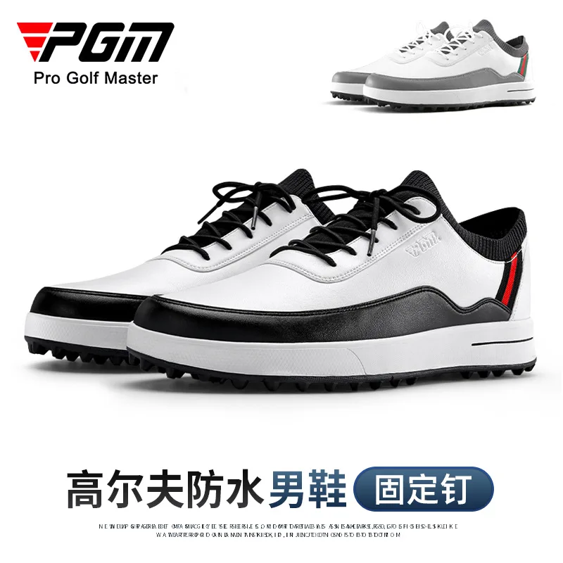 PGM Men's Golf Shoes Casual Sport Sneakers Shoelaces Microfiber Waterproof Anti-Slip XZ184 Wholesale