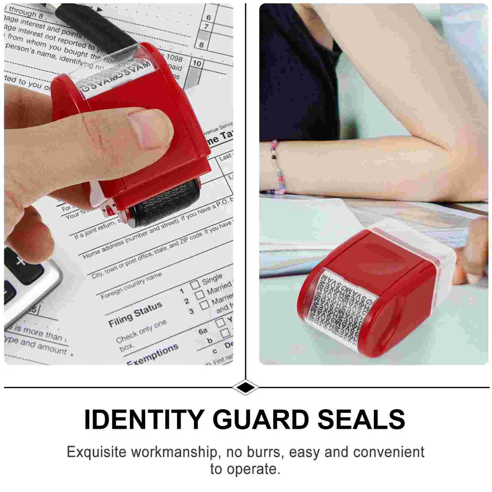 Confidentiality Seal Garbled Stamps Postage Identity Guard Seals Plastic Personal Private Security Name