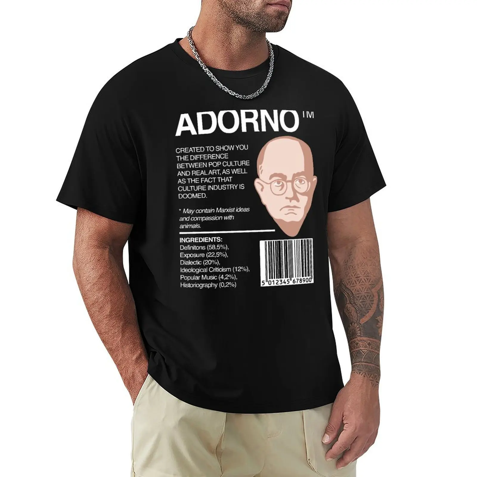 Adorno Package - Theodor Adorno - Philosophy T-Shirt man t shirt cotton T-Shirt