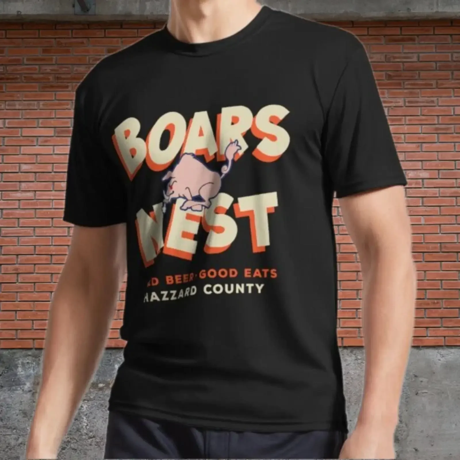 Boars Nestcold BeerGood EatsThe Dukes of Logo T Shirt Funny Size S to 5XL Image 1 3 vintage Washed Breathable Comfortable Soft
