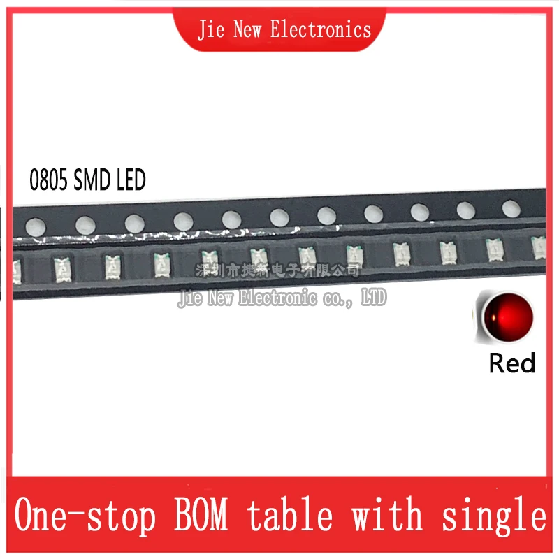 100 قطعة 0805 SMD LED دافئ أبيض وردي أرجواني أحمر أصفر أخضر أبيض أزرق برتقالي صمام ثنائي باعث للضوء