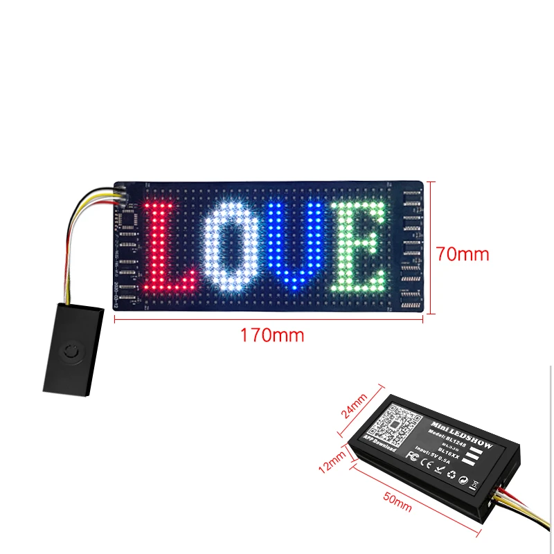 Display a LED flessibile a colori RGB 16*32 Pixel illumina l\'attrezzatura per DJ decorazione cappelli di stoffa borse inserire foglio schermo a Led