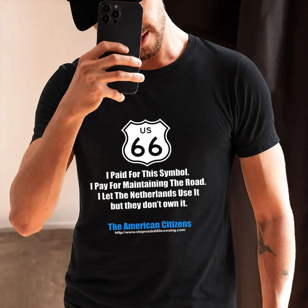 America Highway Route 66 The Road of Freedom Old School Gift T shirt for Biker 0716 Mother Road Graphic Clothes All Size Tees