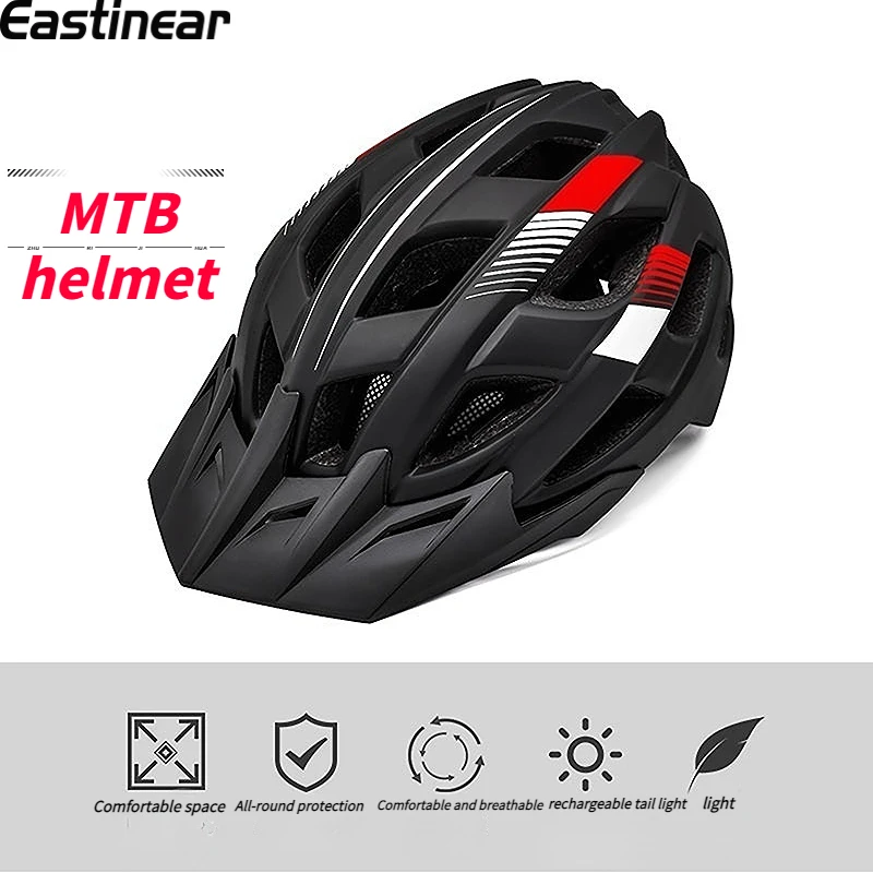 Eastinear-mountain Bike Helmet for Men and Women, Light and Breathable Safety Helmet, All-in-one, New