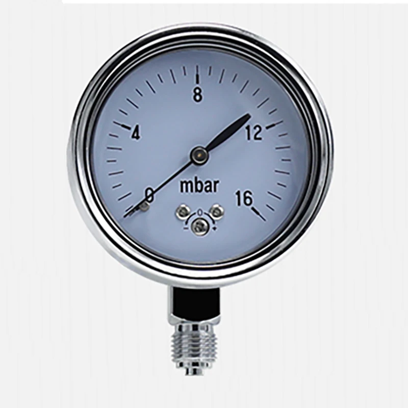 

5pcs mbar gauge 16mbar gas pressure gauge mbar pressure meter