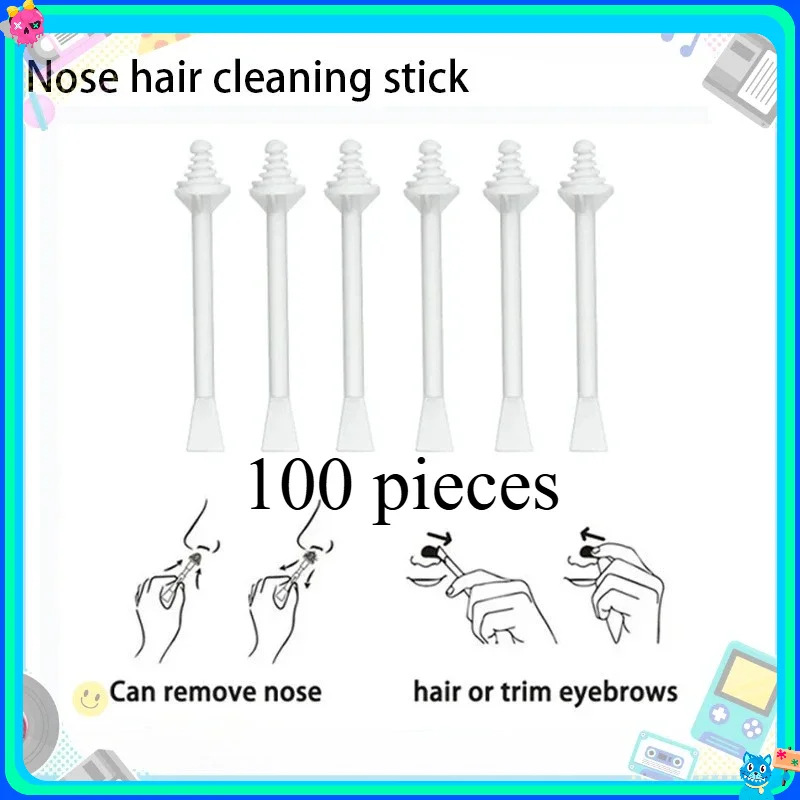 2026 NEW 100/10PCS Nose Wax Sticks Nose Wax Applicators For Painless Nose Hair Removal Tool Wax Accessories Beeswax Safe