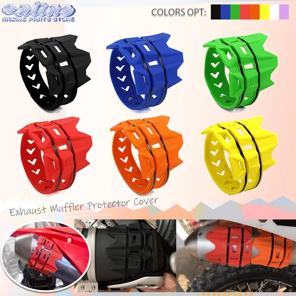 Couvercle de Protection Silencieux Rond en Argent pour Moto, 6 Couleurs, pour Yamaha Husqvarna D343 Pit Bike Hurcross, Offre Spéciale