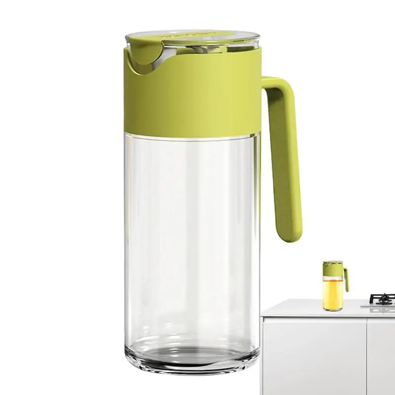 

Kitchen Oil Dispenser Bottle Oil Pot Dispenser Leak Proof Drip Free Vinegar Cruet Pourer Oil Container For Cooking Olive Oil