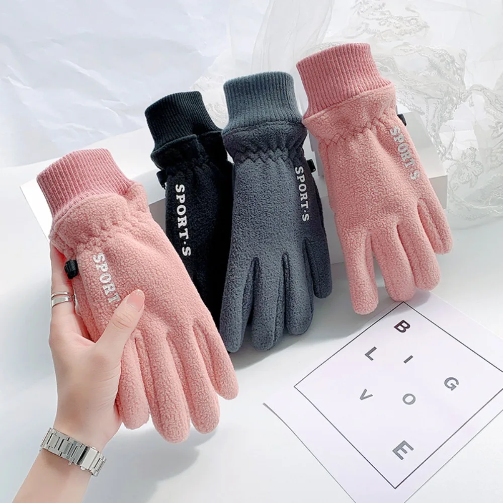 

Colorful Warm Women Gloves NEW Thick Winter Autumn Riding Gloves Fingers Open Full Finger Gloves Outdoor Sports Supplies