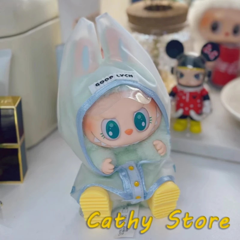 

Only Clothes For Labubu V1 V3 Vinyl Doll Clothes Pendant Cute Clothes Decoration Diy Accessories Set Raincoat Shoes Doll Gifts